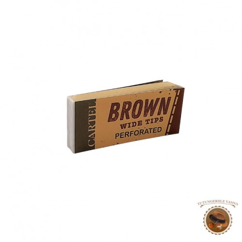 Cartel-Tips-Brown-filtre-din-carton-pentru-rulat-tigari-58mm-x-25mm