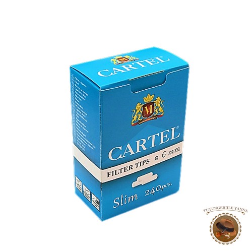 Cartel Slim 240 - filtre pentru rulat tigari 6mm x 15mm