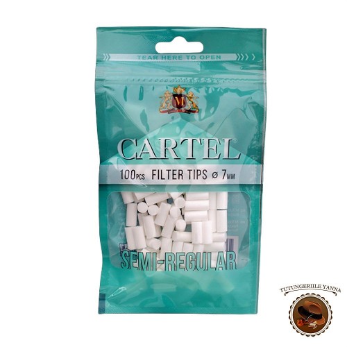 Cartel Semi Regular 100 - filtre pentru rulat tigari 7mm x 15mm