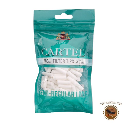 Cartel Semi Regular Long 100 - filtre pentru rulat tigari 7mm x 22mm