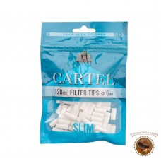 Cartel Slim 120 - filtre pentru rulat tigari 6mm x 15mm
