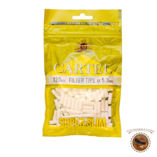 Cartel Super Slim 120 - filtre pentru rulat tigari 5,3mm x 15mm
