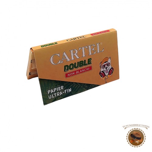 Cartel Double Non Blanchi Ultra Fin Papier 100 - foite pentru rulat tigari 70mm x 36mm