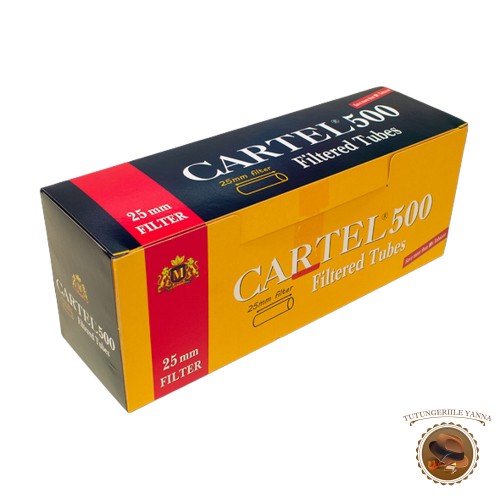 Cartel 25mm 500 - tuburi tigari pentru injectat tutun Cartel 25mm 500 - tuburi tigari pentru injectat tutun