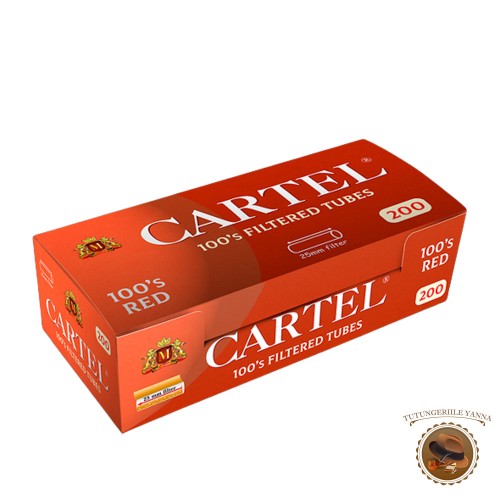 Cartel Red Long Size 100s - tuburi tigari pentru injectat tutun
