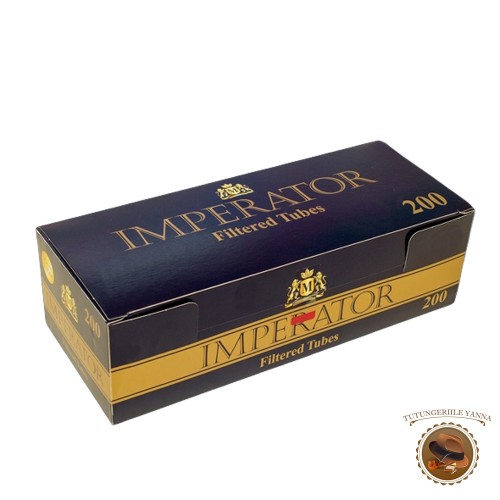 Imperator Black 200 - tuburi tigari pentru injectat tutun cu filtru de 20mm