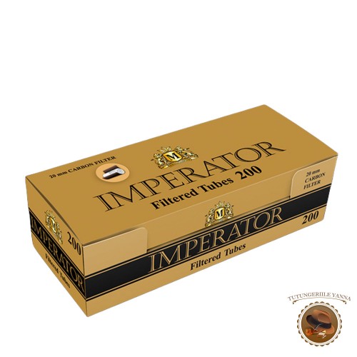 Imperator Black Carbon 200 - tuburi tigari pentru injectat tutun cu filtru carbon de 20mm