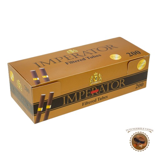 Imperator Brown Gold 200 - tuburi tigari pentru injectat tutun cu filtru de 25mm Imperator Brown Gold 200 - tuburi tigari pentru injectat tutun cu filtru de 25mm