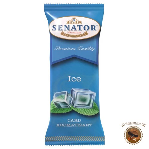 SENATOR ICE - CARD AROMATIZANT PENTRU PACHETUL DE TIGARETE/TUTUN