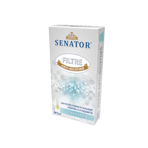 Filtre Anti-Nicotina Senator Pentru Tigarete Cu Diametru Standard Filtre Anti-Nicotina Senator Pentru Tigarete Cu Diametru Standard