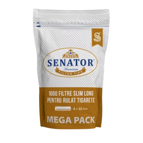 Filtre Senator Slim Long  1000 buc./pachet