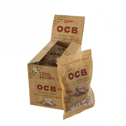 FILTRE TIGARI OCB ORGANIC SLIM 120 BUC.