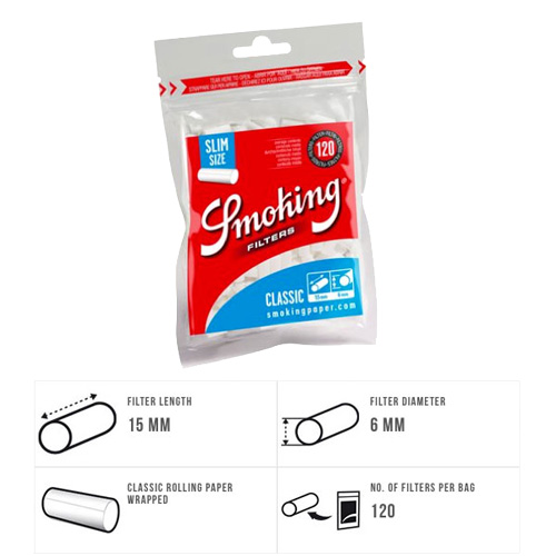 FILTRE TIGARI SMOKING CLASSIC SLIM FILTRE TIGARI SMOKING CLASSIC SLIM