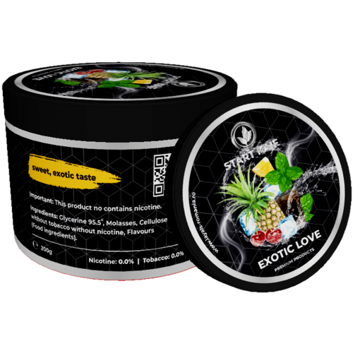 Aroma Narghilea StartKaif Exotic Love, 0 nicotina, 0 tutun, 200g