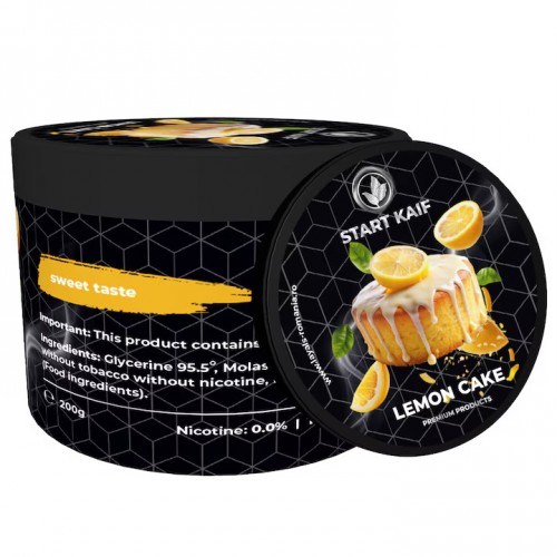 Aroma Narghilea StartKaif  Lemon cake, 0 nicotina, 0 tutun, 200g
