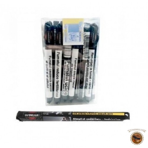 TIGARI DE FOI CANDLELIGHT BLACK FILTER 50