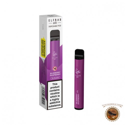 ELF BAR - BLUEBERRY RASPBERRY tigara electronica de unica folosinta, 600 pufuri, nicotina 20mg ELF BAR - BLUEBERRY RASPBERRY tigara electronica de unica folosinta, 600 pufuri, nicotina 20mg