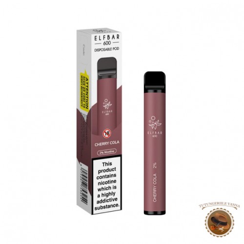 ELF BAR - CHERRY COLA tigara electronica de unica folosinta, 600 pufuri, nicotina 20mg ELF BAR - CHERRY COLA tigara electronica de unica folosinta, 600 pufuri, nicotina 20mg